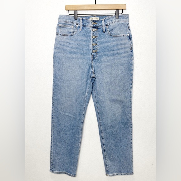 Madewell The Perfect Vintage Straight Jean Becker Wash Button Fly N3915 - Picture 5 of 13